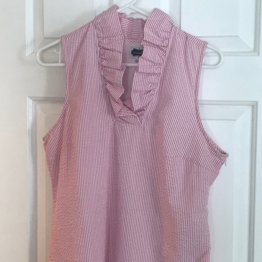 Adorable seersucker MudPie Sundress